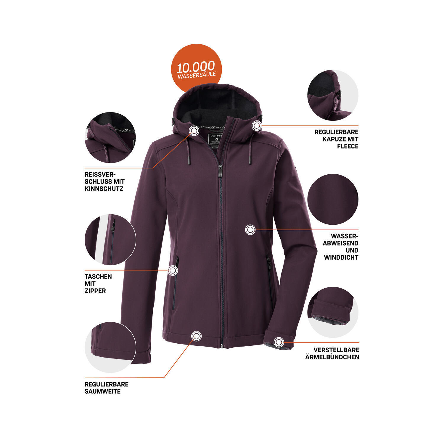 Damen Softshelljacke 5/6