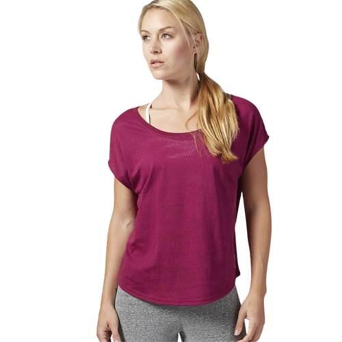 Tricou universal az0154 cu mânecă scurtă bordo damă