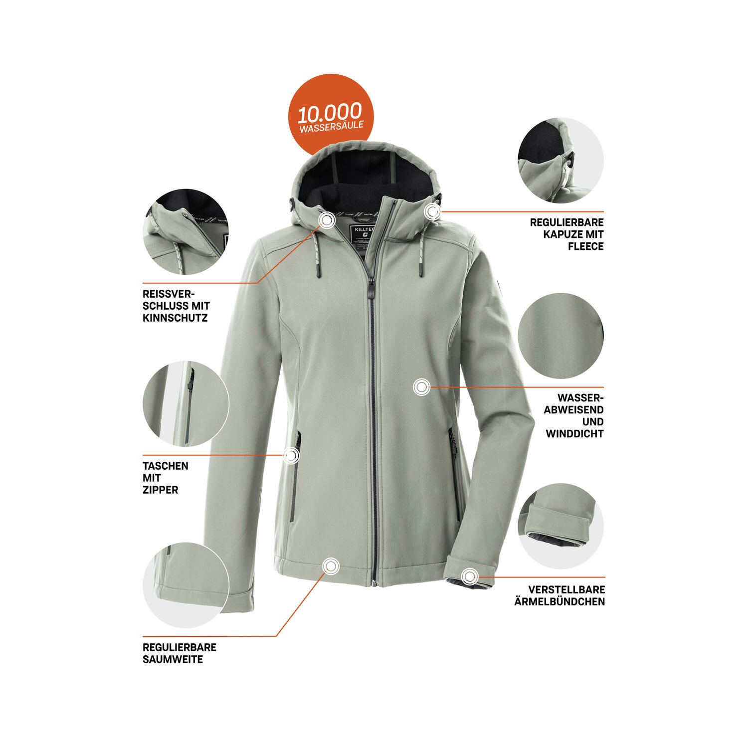 Damen Softshelljacke 5/6