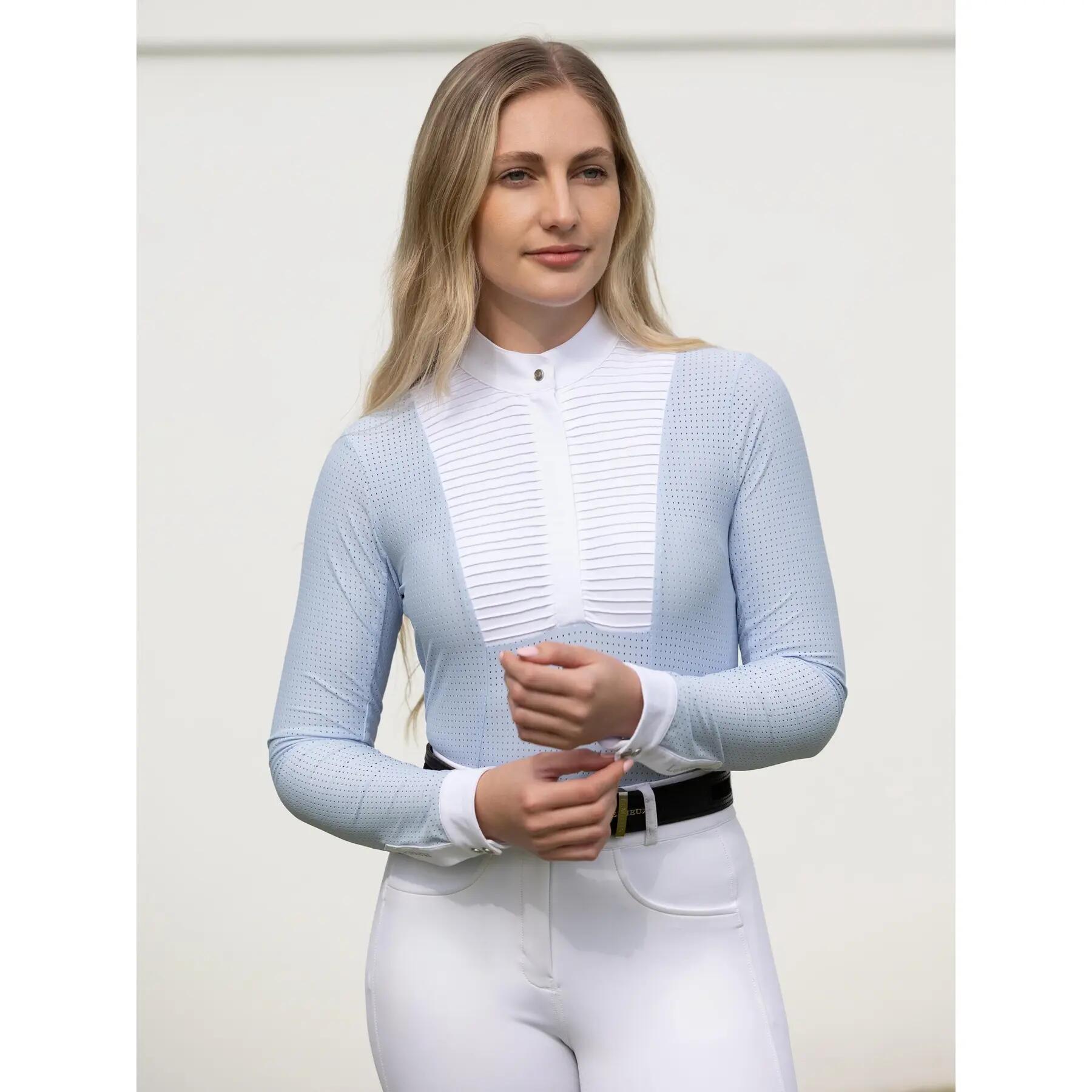 Dames wedstrijdpolo met lange mouwen LeMieux Sophia 3/6