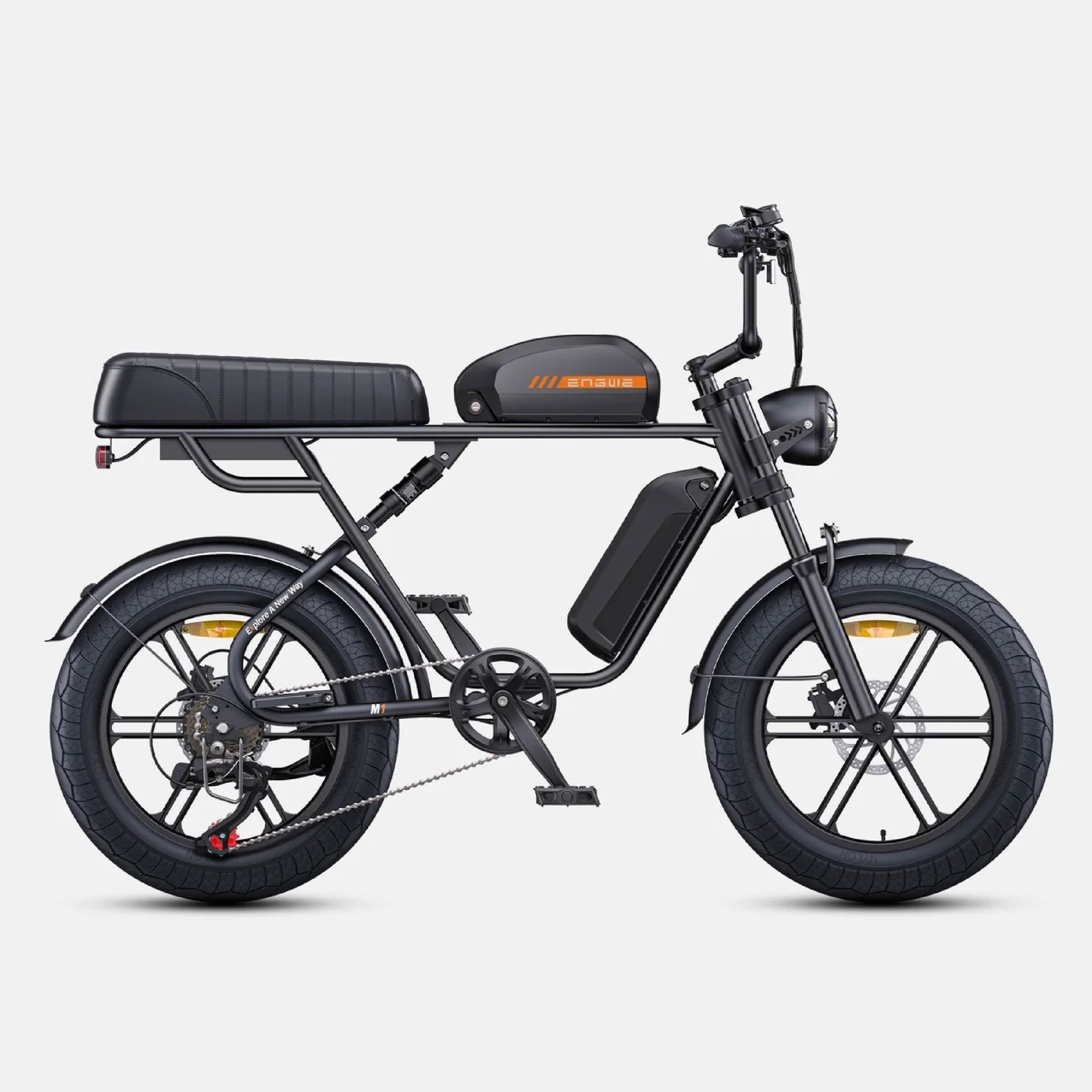 M1 Bicicleta eléctrica de batería doble 48V 28,6Ah, neumático 20" 2/3