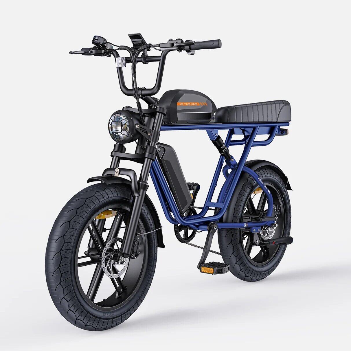 M1 Bicicleta eléctrica de batería doble 48V 28,6Ah, neumático 20" 2/4