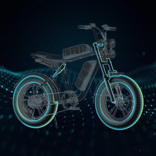 M20 Bicicletta elettrica adulto 48V 13Ah, pneumatici 20 pollici 6/7
