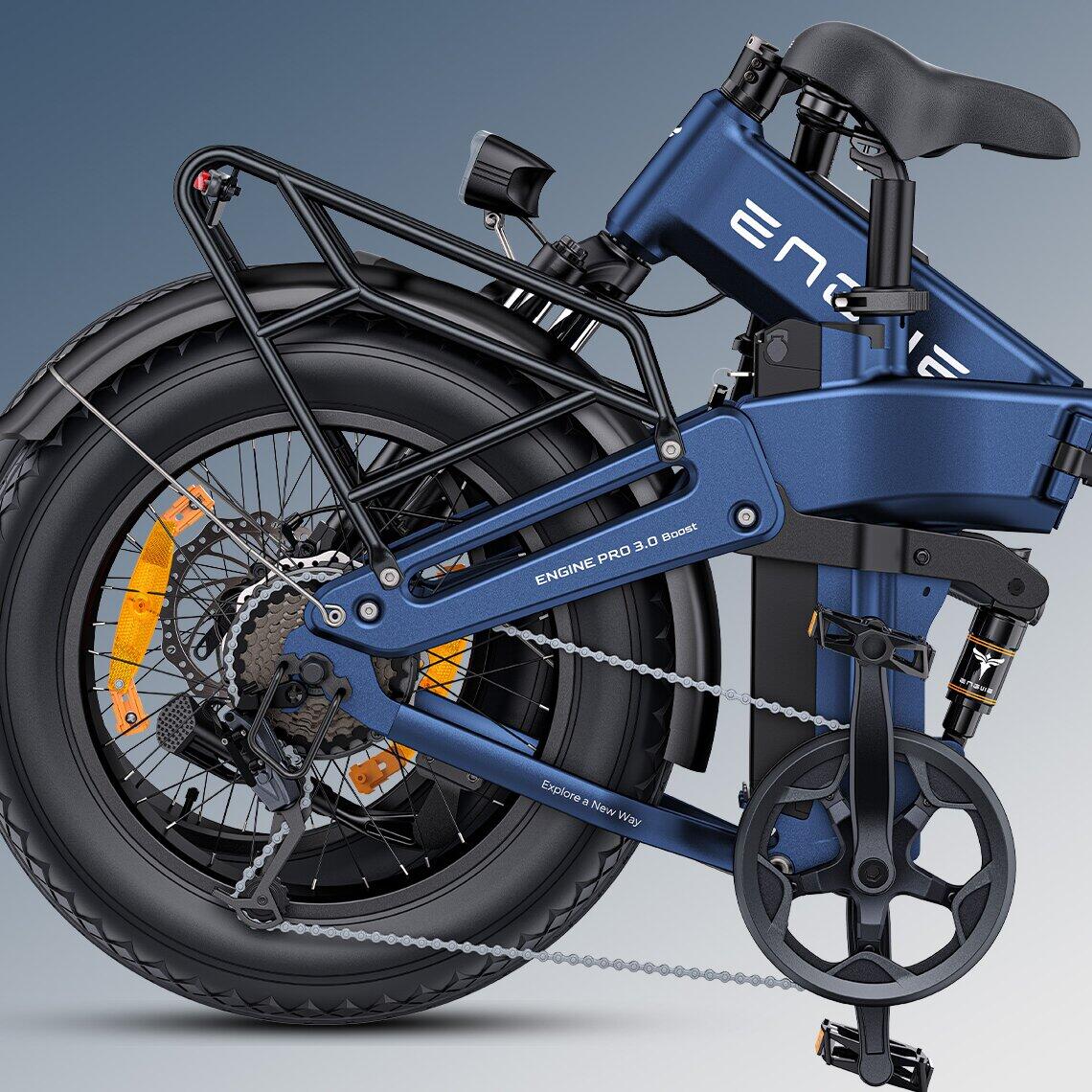 ENGINE PRO 3.0 BOOST Bicicleta eléctrica plegable adulto, 250W, 48V 15Ah, 20" 6/7
