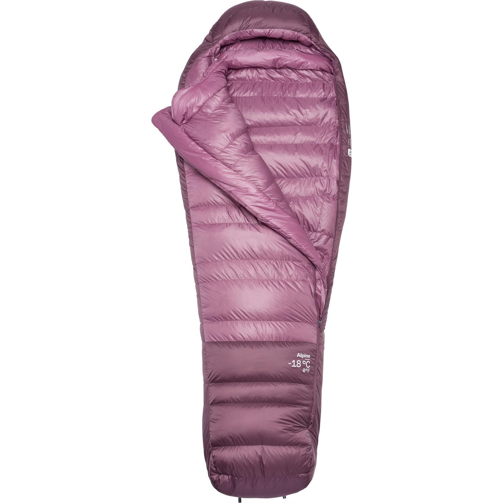 Daunenschlafsack Damen Alpine -18C/0F iris-dark iris 2/7