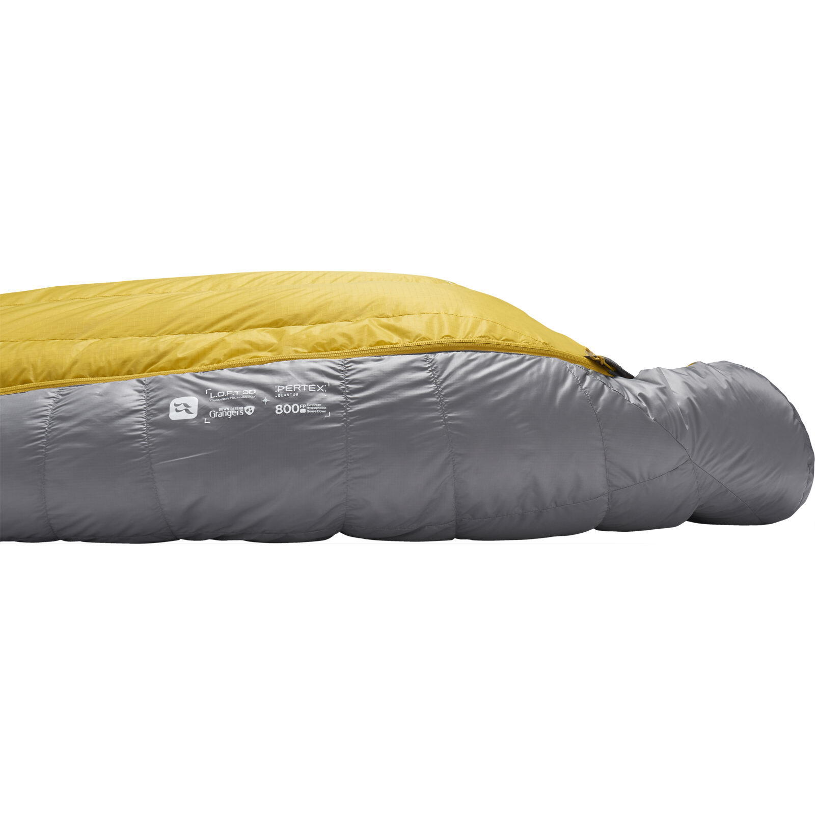 Daunenschlafsack Damen Neutrino -12C/10F zinc-dark pollen 4/7