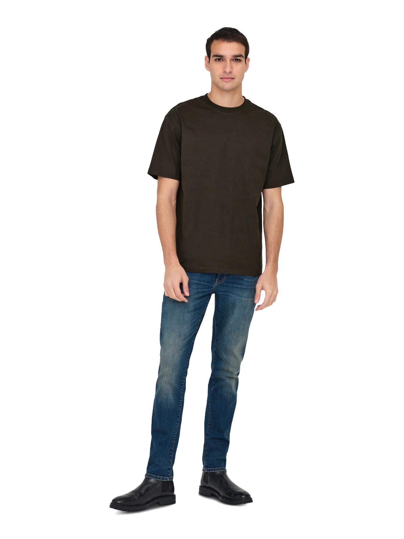 Fred T-Shirt Heren Korte mouw Mulch 4/5