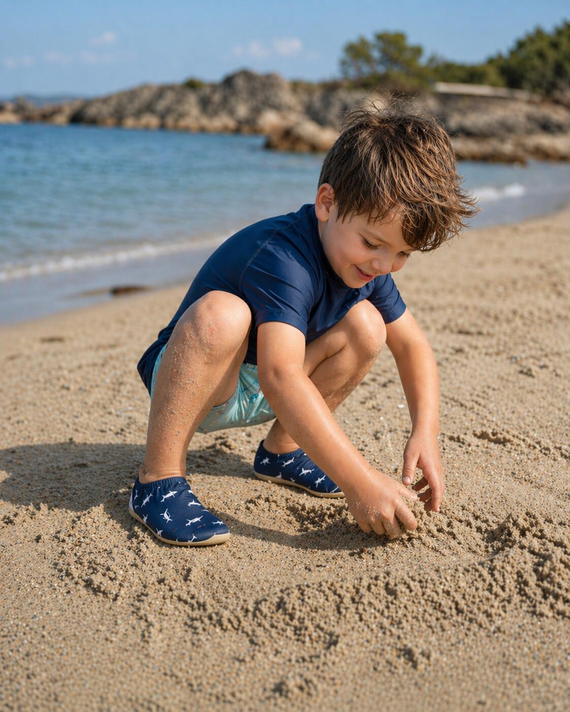 Ciabatte da interno, da spiaggia o da piscina - Shark - per bambini 7/7
