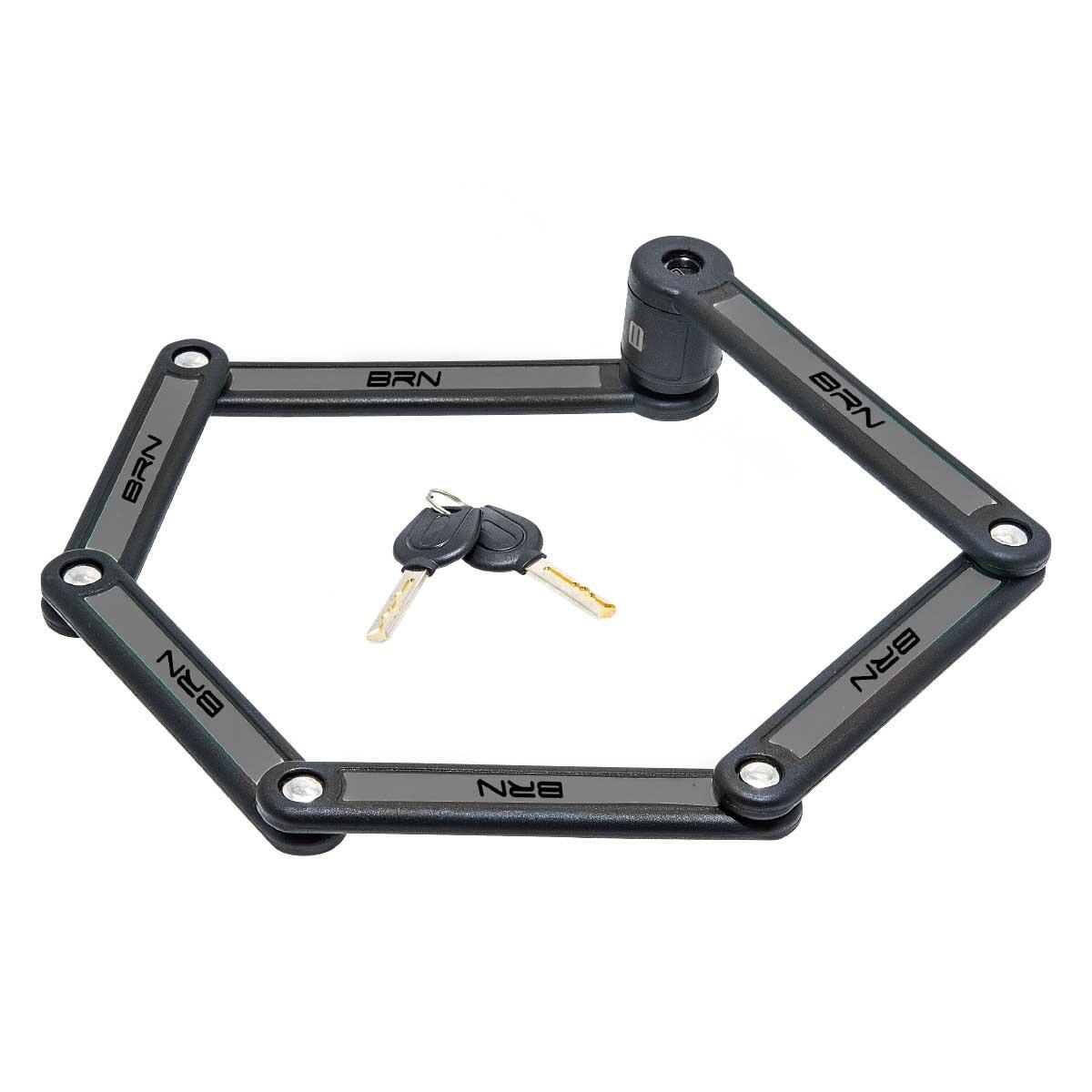 Lucchetto BRN pieghevole Snake Extra nero 1100 mm 2/4