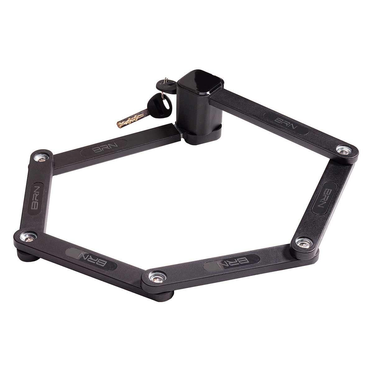 Lucchetto BRN Square pieghevole nero 2/5