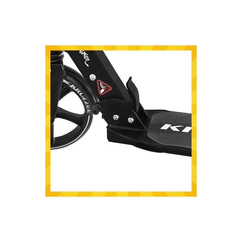 Trotinetă KRUZZEL Hyperion B26142, pliabilă, roți 20 cm, alb‑negru, 20–100 kg