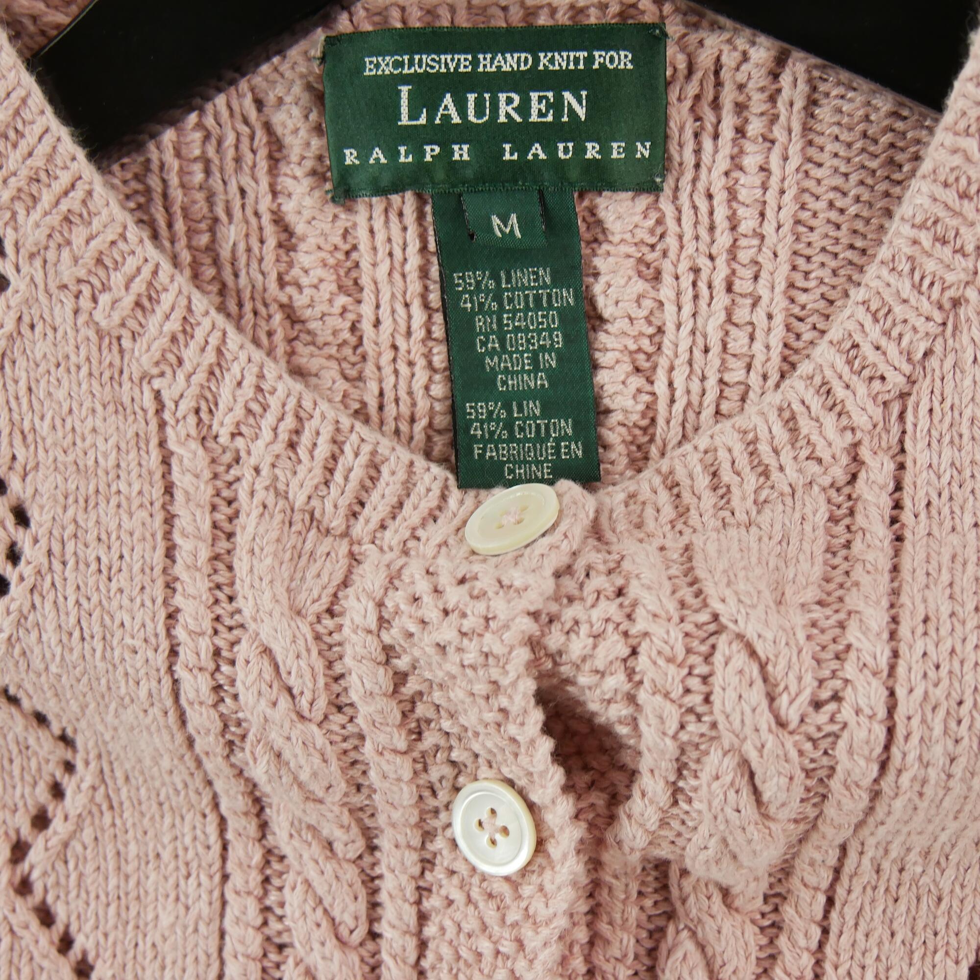Women's Pink Linen Vest 5/5