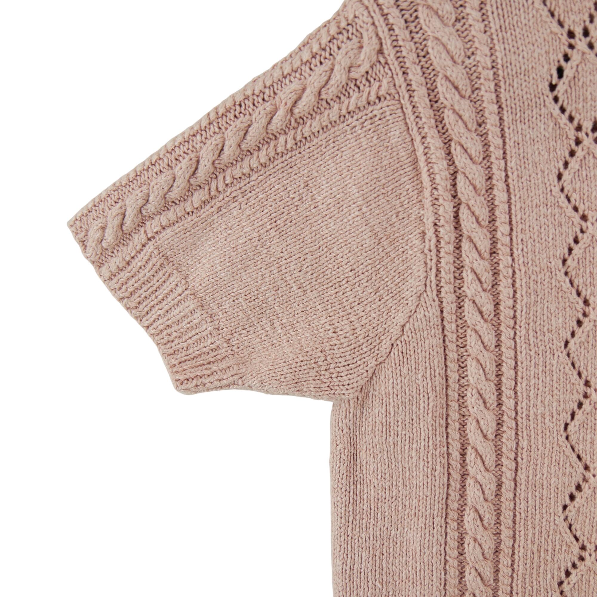 Women's Pink Linen Vest 4/5
