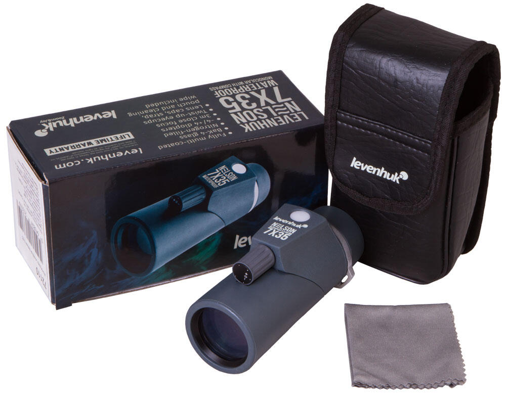 Monocular Levenhuk Nelson 7x35 con retícula y brújula 2/7