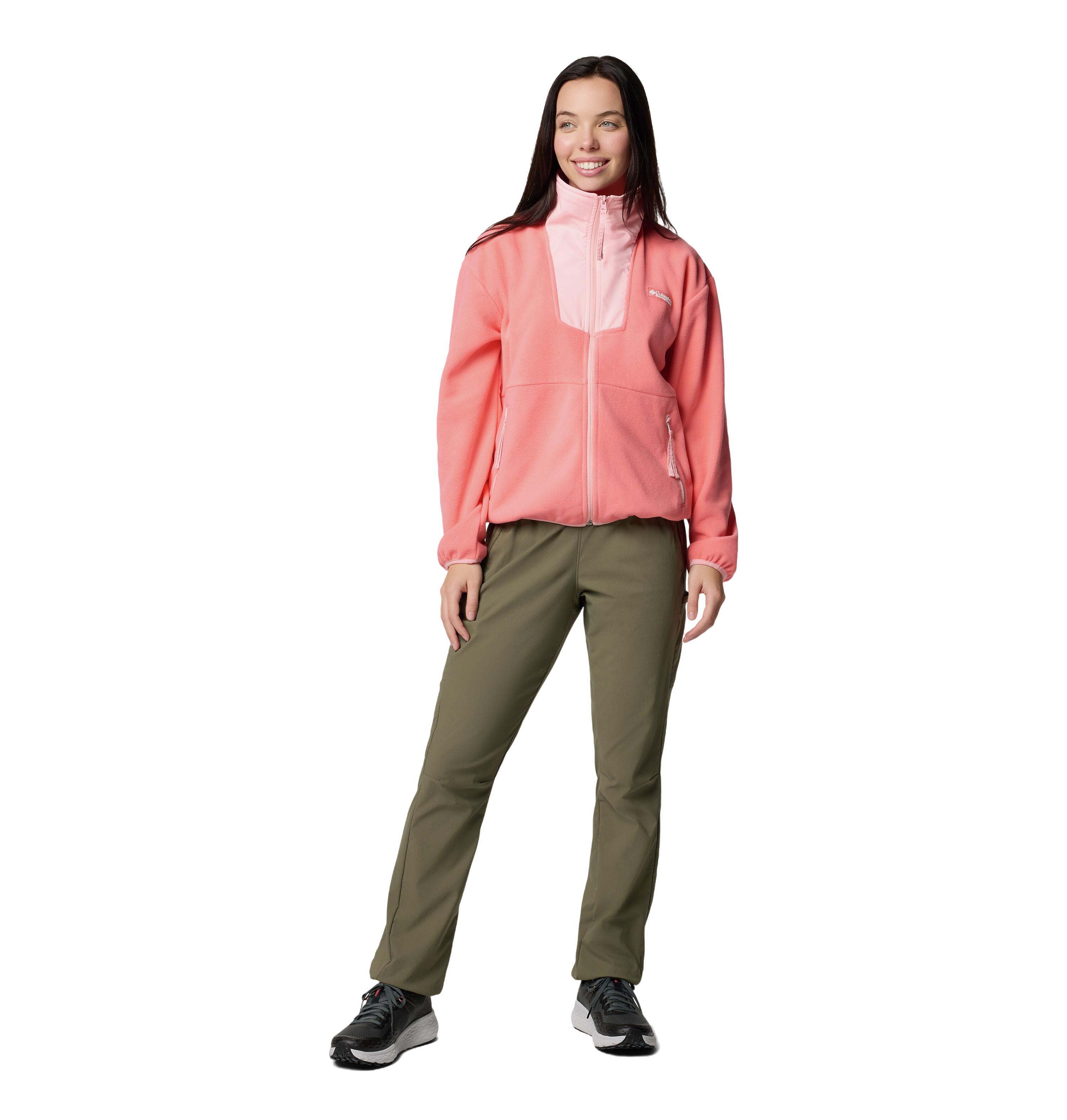 Sequoia Grove Full Zip Fleecejack Dames Lange rits fleece Alpenglow, Pink 2/7