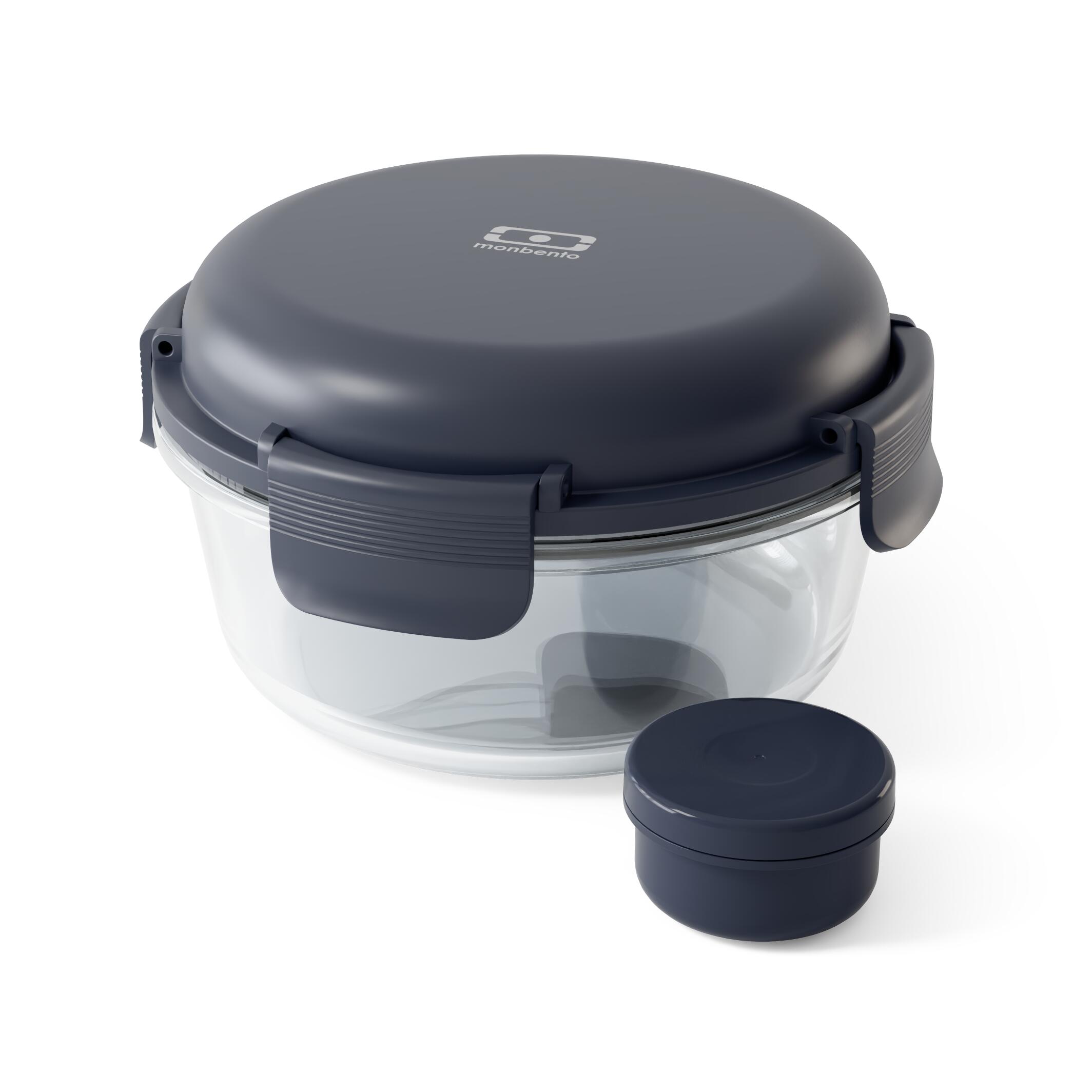 Bol à salade verre 950ml|Adulte|Bureau, Pique-nique|Plateau compartimenté|Sunny 2/6