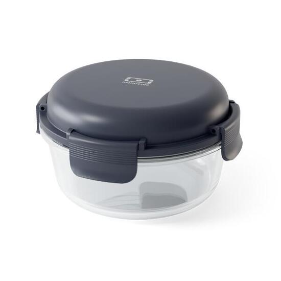 Glazen saladekom 950ml|Volwassenen|Kantoor, picknick|Vakjesplateau|Sunny
