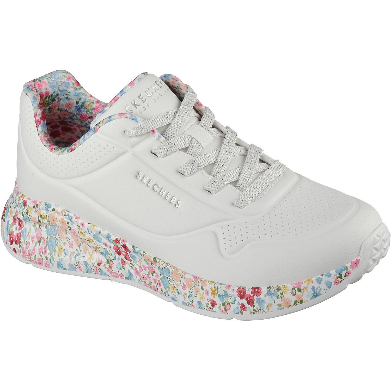 Skechers Damen UNO Lite Subtle Prints Sneaker 177293 WMLT White Multi 5/7