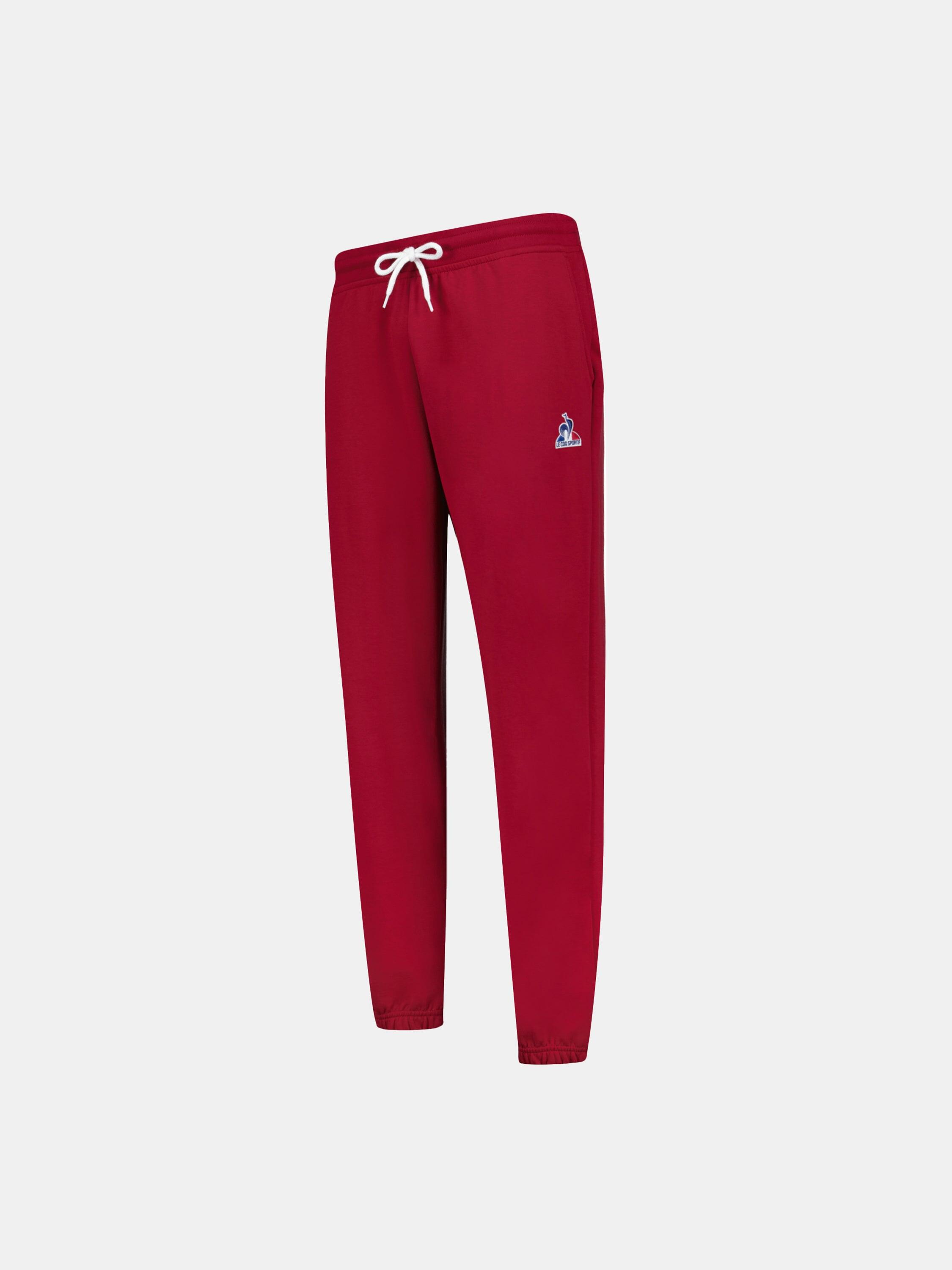 Pantalons Le Coq Sportif Modèle Ess Pant Loose N3 Couleur Rouge 6/7