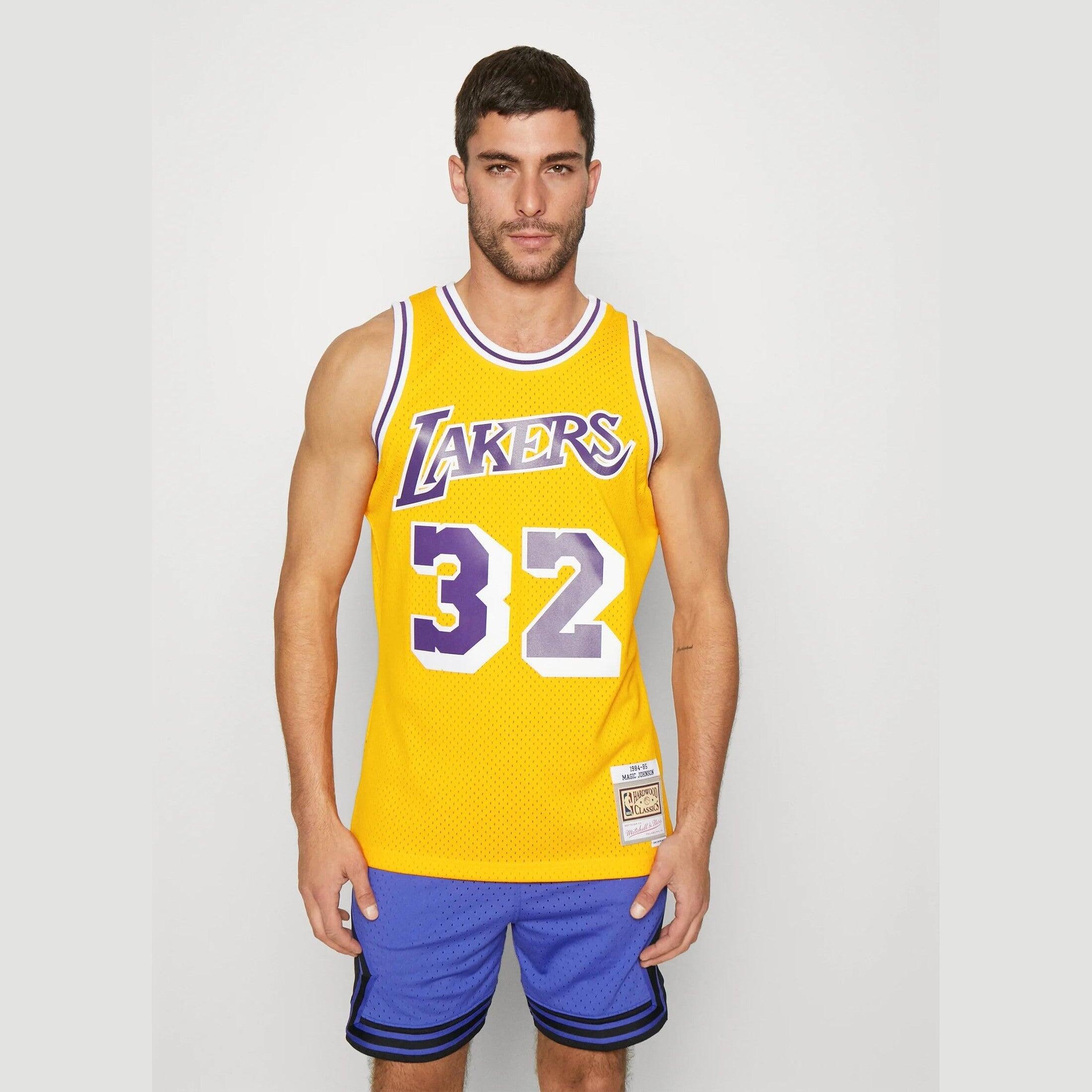 Maillot de basket Mitchell & ness modèle SMJYGS18175LALLTGD84EJH pour homme 5/7