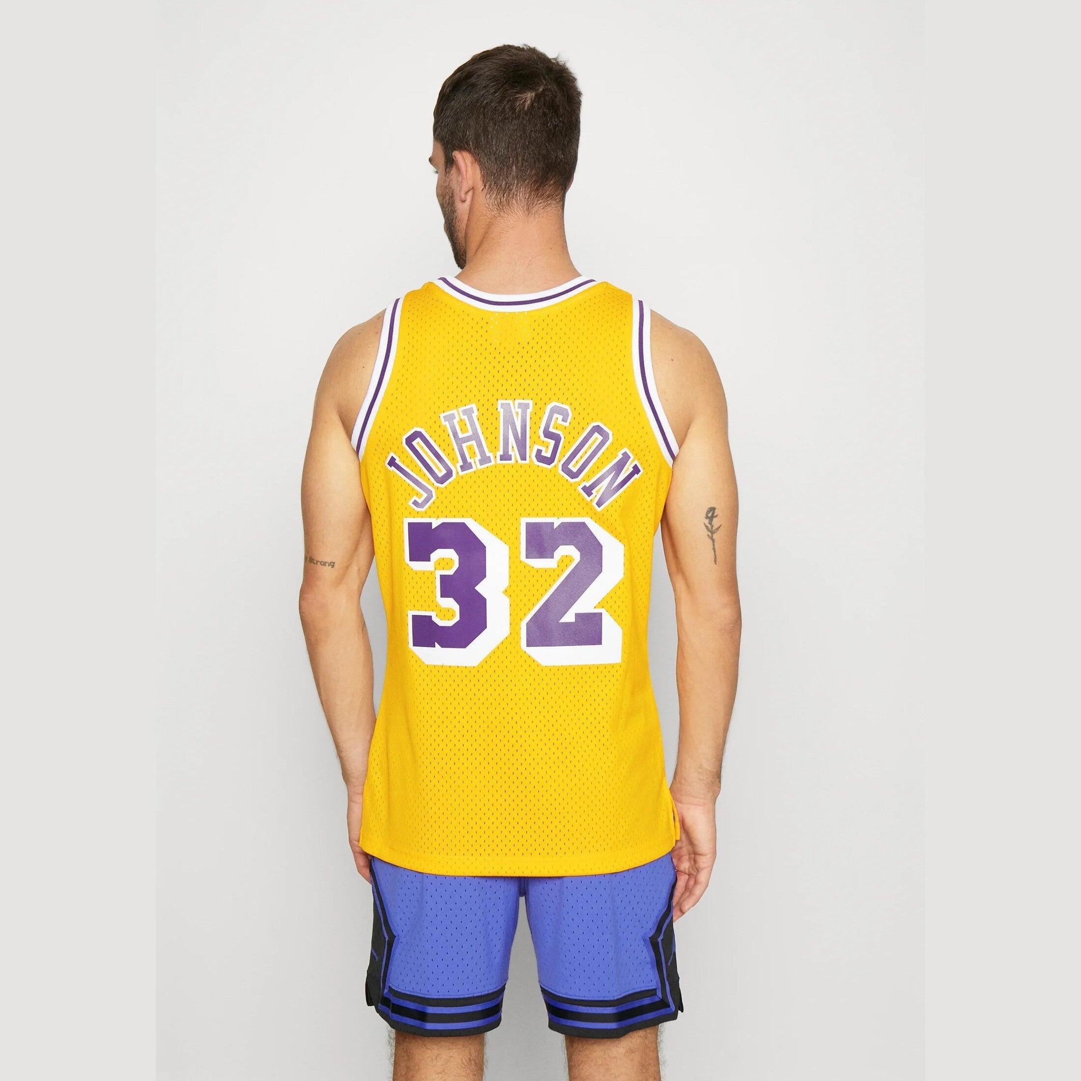 Maillot de basket Mitchell & ness modèle SMJYGS18175LALLTGD84EJH pour homme 6/7
