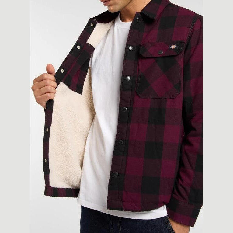Hemd Dikies Gefüttert Sacramento Maroon 4/7