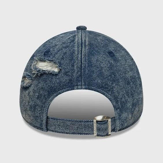 Cap New Era 940 Acid Wash Denim Blau 5/7