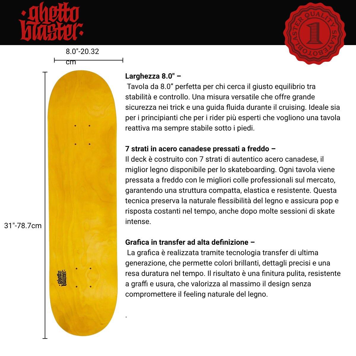 Tábua de skate Small Logo Yellow 8.0" 4/7