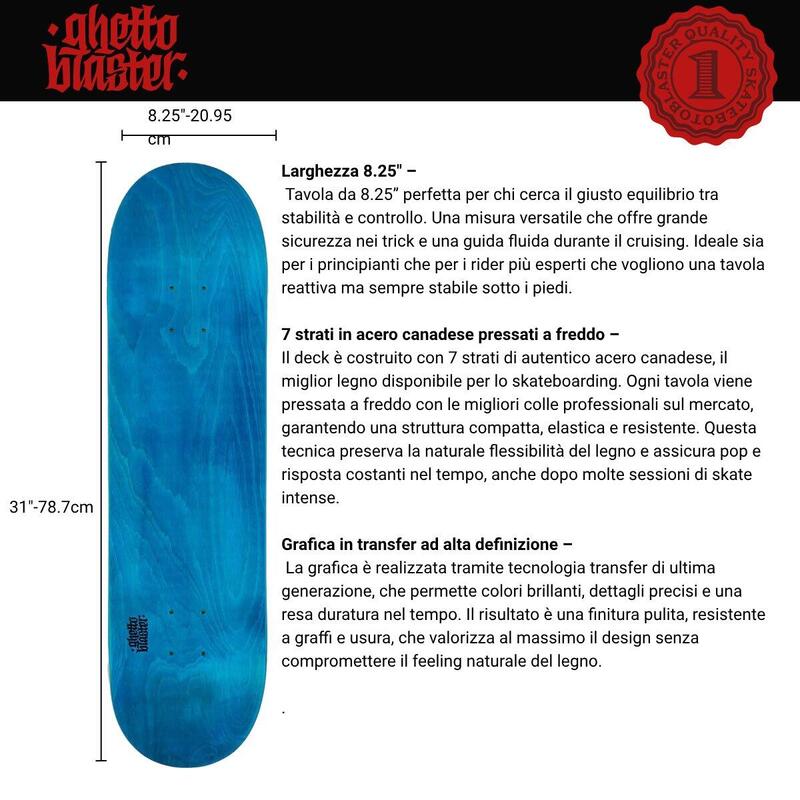 Placă de skate Small Logo Oli 8.25"