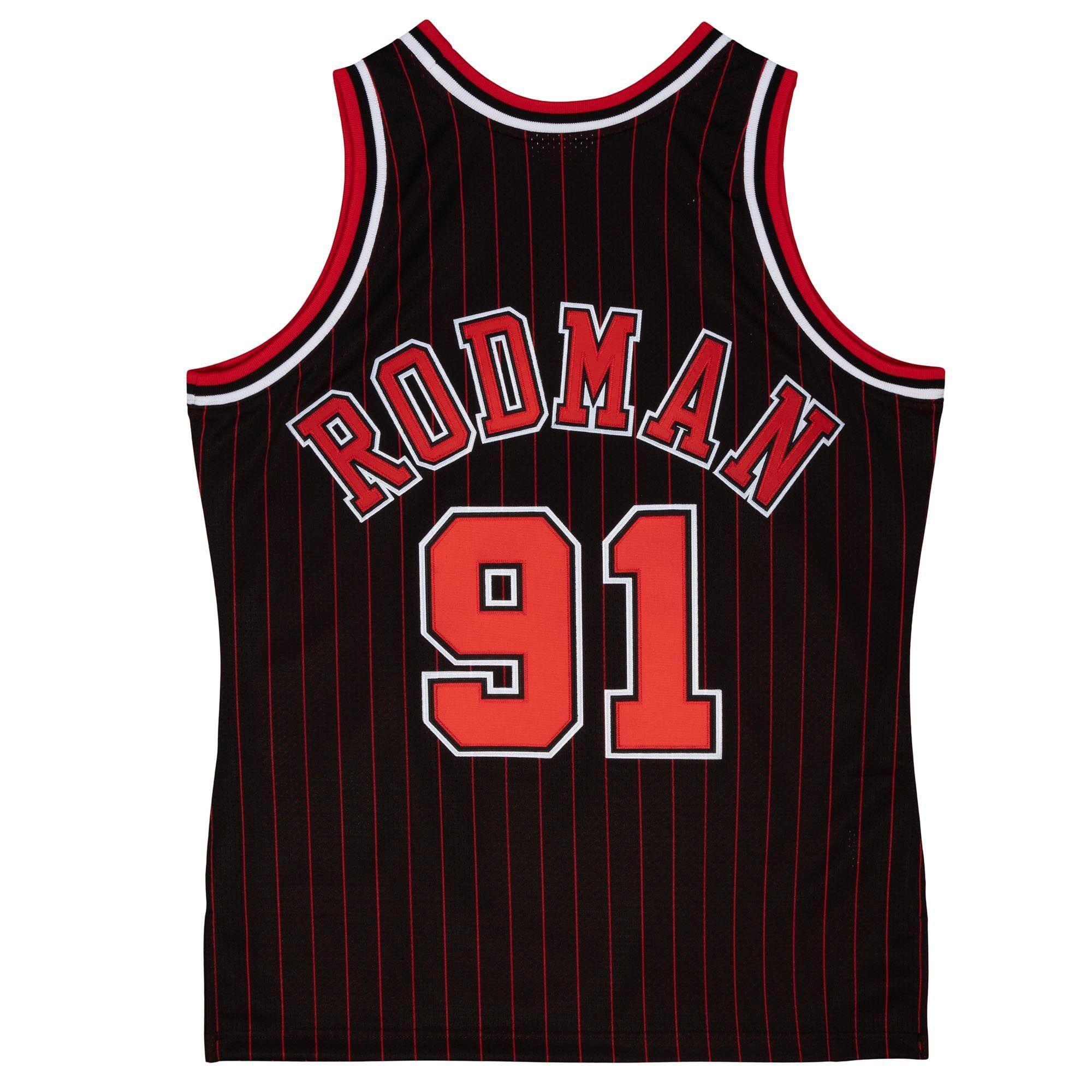 Basketbalshirt Mitchell & ness model SMJYGS18152-CBUBLCK97DRD voor mannen 4/7