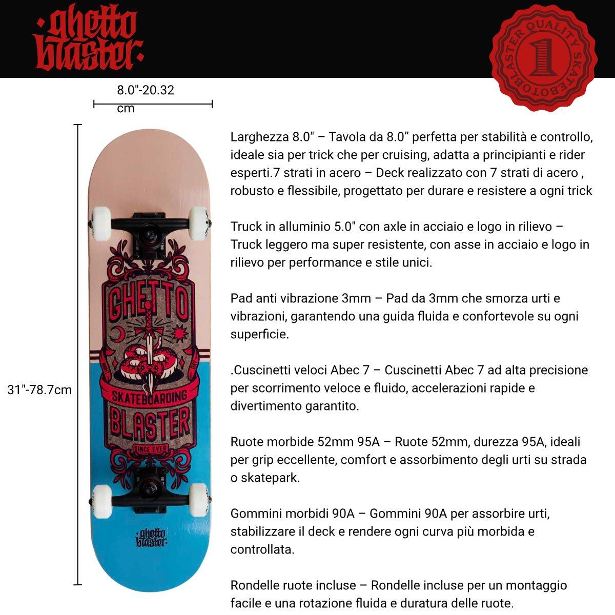 Skateboard Ghettoblaster para empezar Sword Sand 8.0" 4/7