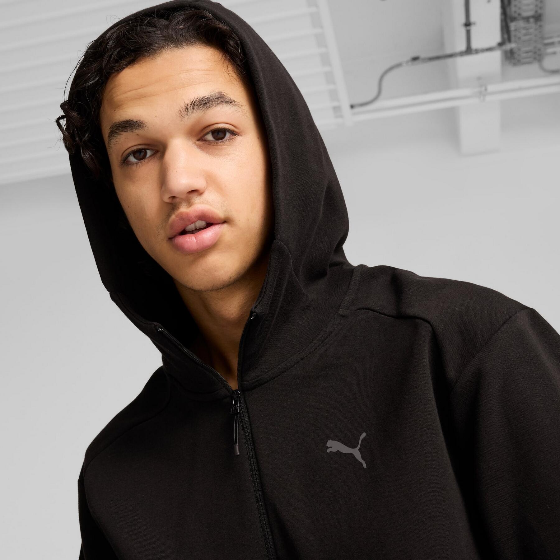 Mezza zip con cappuccio RAD/CAL da uomo PUMA Black 7/7
