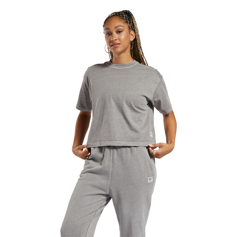 Tricou universal h46812 cu mânecă scurtă gri damă