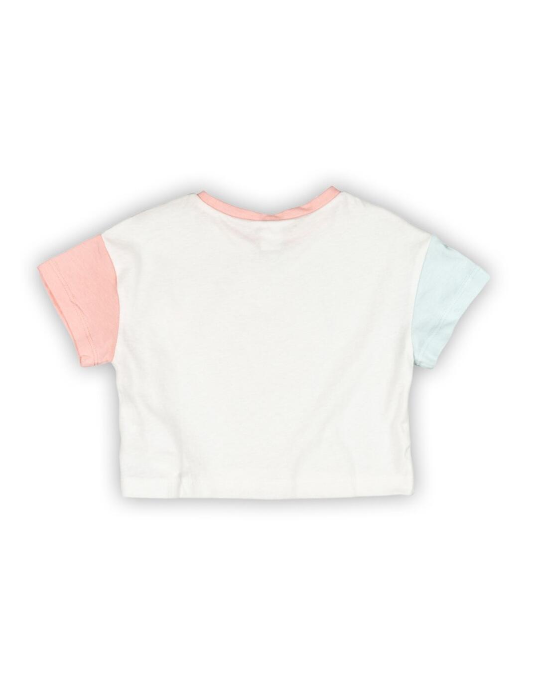 Camiseta de manga curta em tons pastel para 3/5