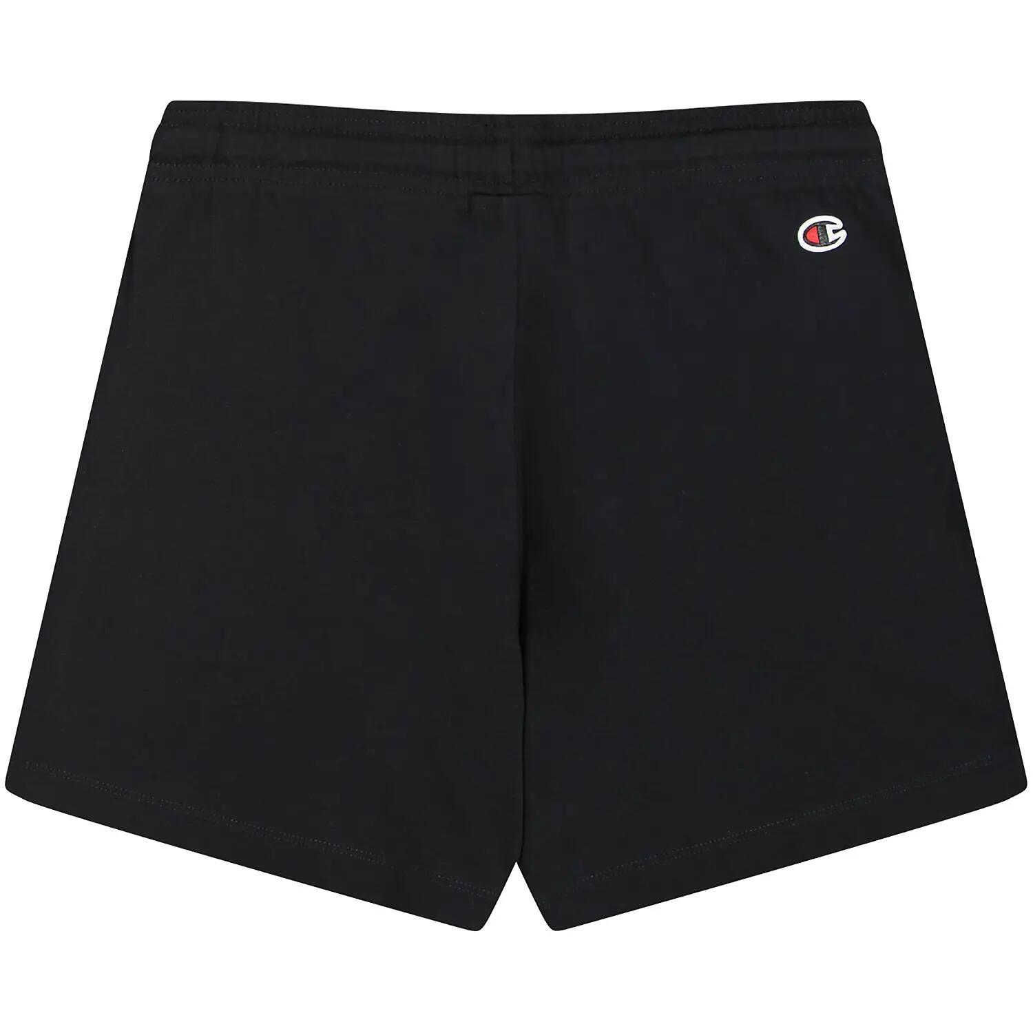 Champion SHORTS Pro Jersey gr.220 100%Cotton Logo Piccolo, Nero, XL 2/5