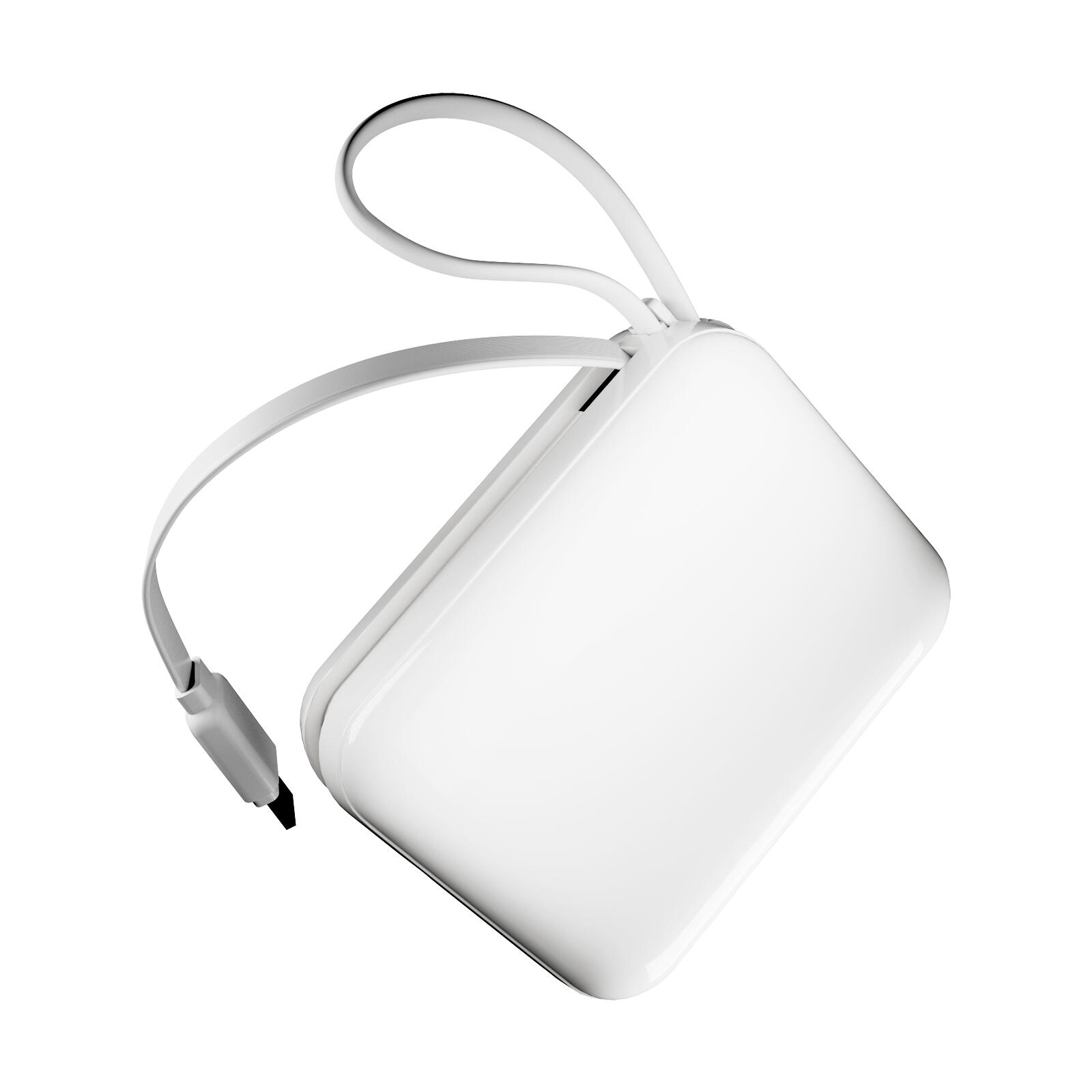 Power bank 10000 mAh 20W LCD Power Duo 10, con cavi integrati e display 6/7