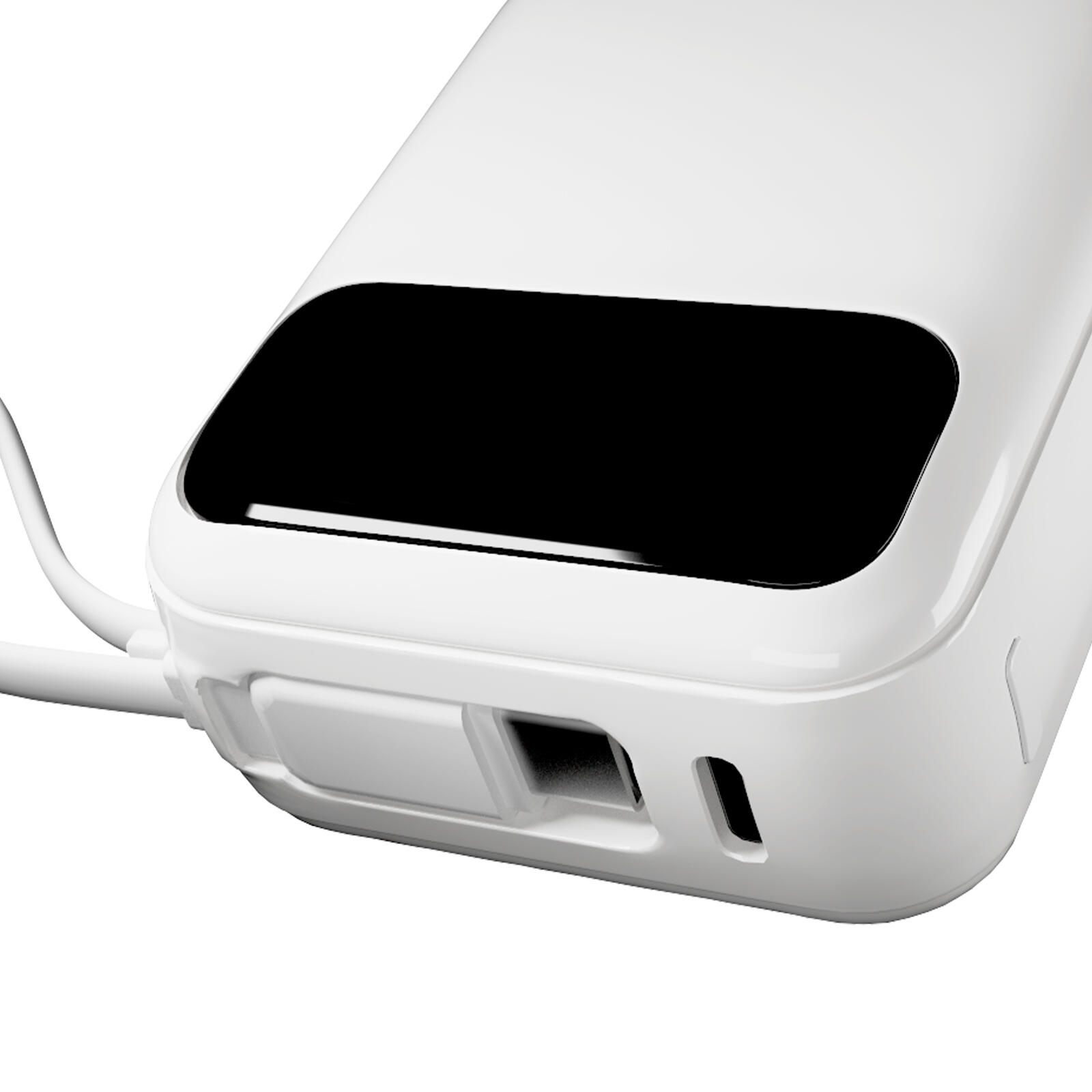 Power bank 10000 mAh 20W LCD Power Duo 10, con cavi integrati e display 4/7