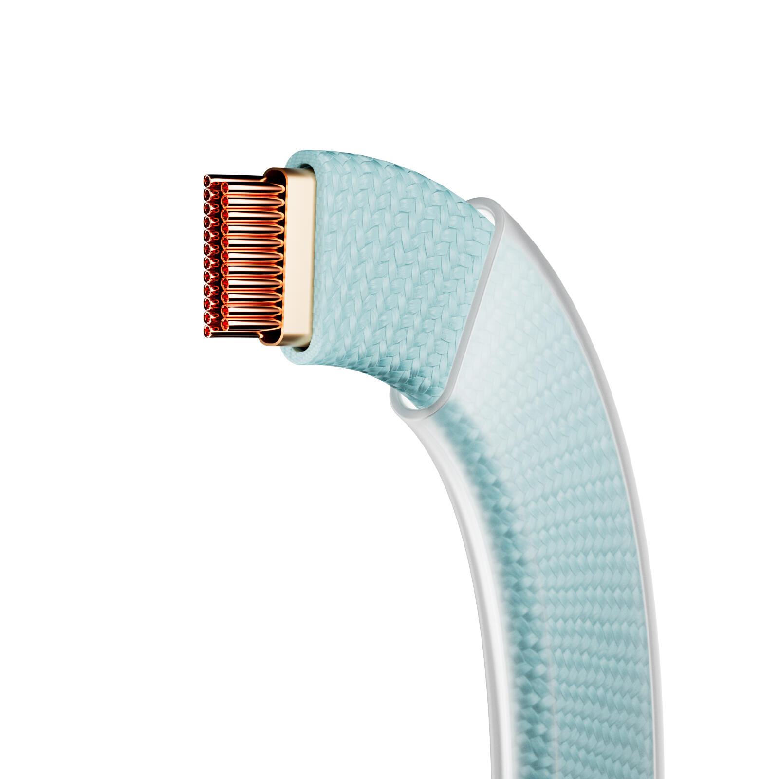 Câble fin en tissu tressé, USB-C 2.0 vers USB-C 2.0, 1 m 3/7
