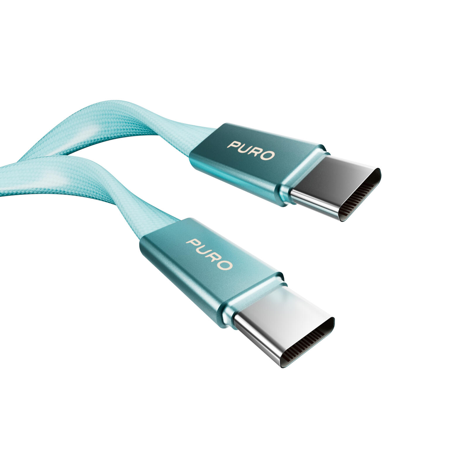 Câble fin en tissu tressé, USB-C 2.0 vers USB-C 2.0, 1 m 2/7