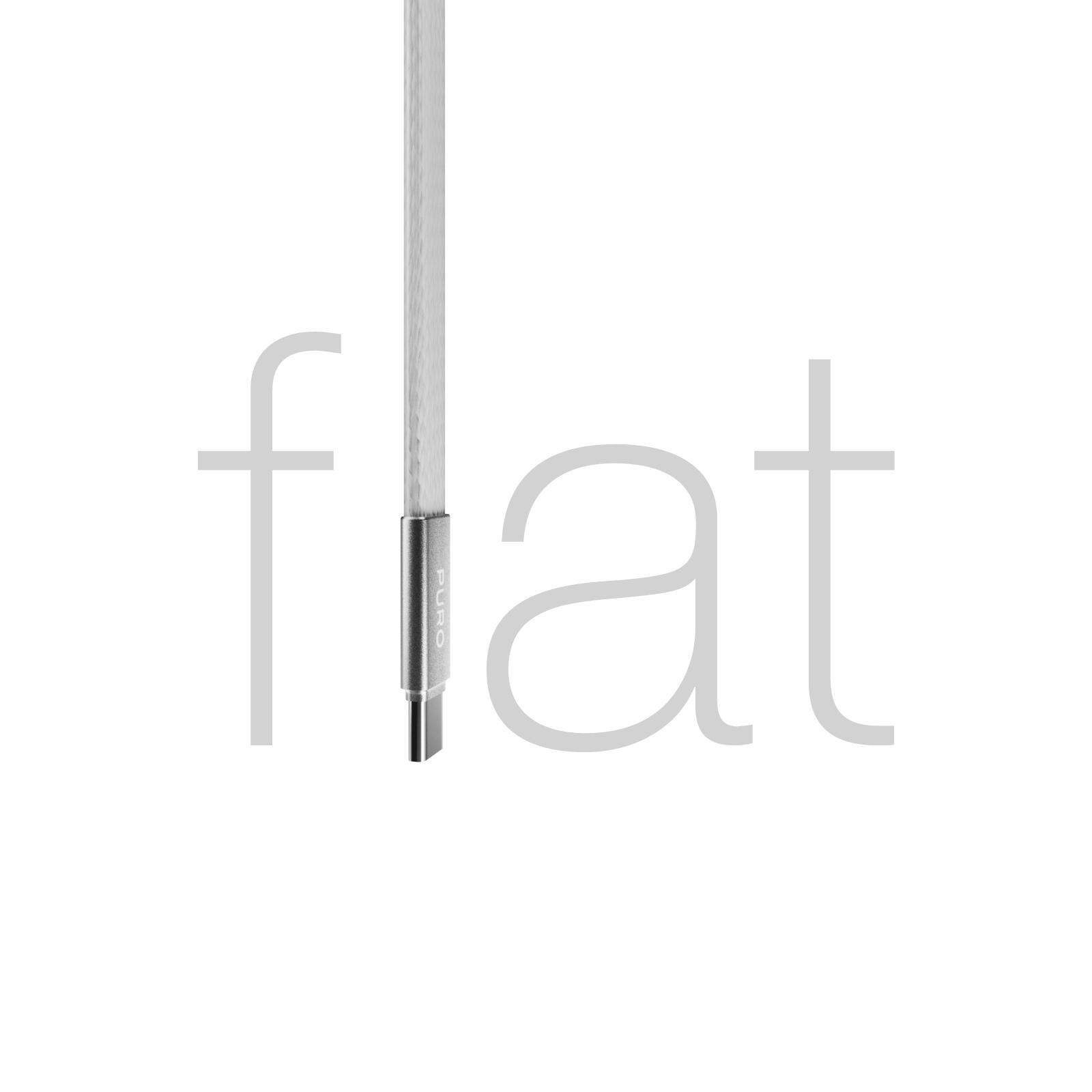 Câble fin en tissu tressé, USB-C 2.0 vers USB-C 2.0, 1 m 5/7