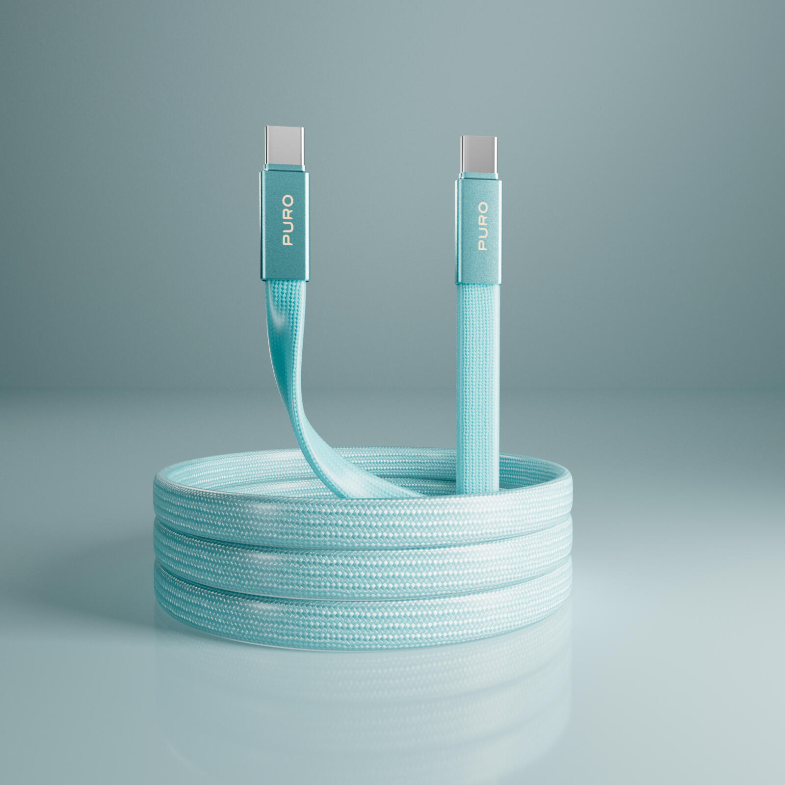 Câble fin en tissu tressé, USB-C 2.0 vers USB-C 2.0, 1 m 7/7