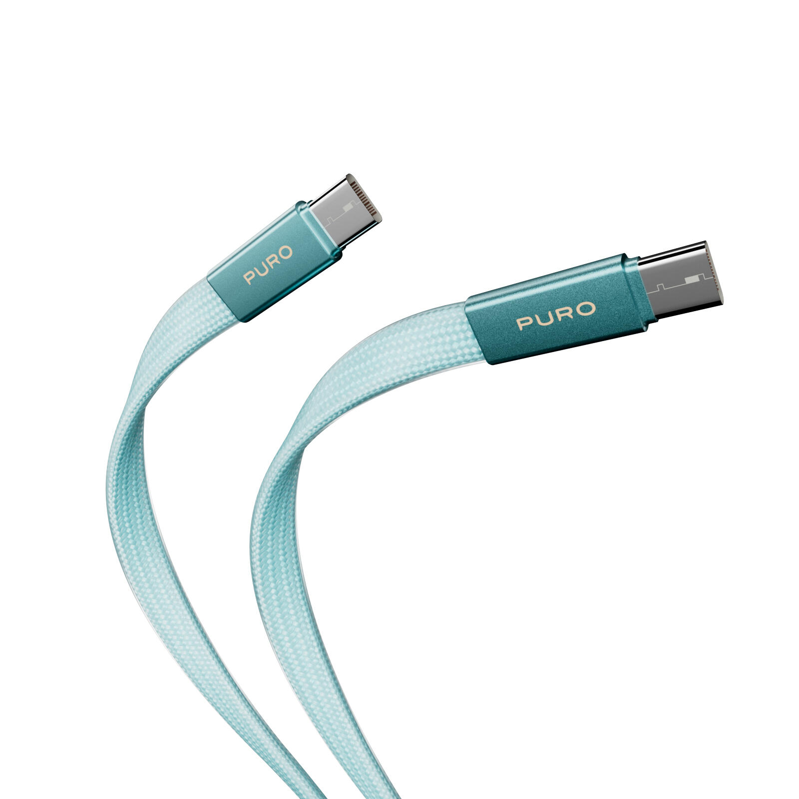 Câble fin en tissu tressé, USB-C 2.0 vers USB-C 2.0, 1 m 4/7