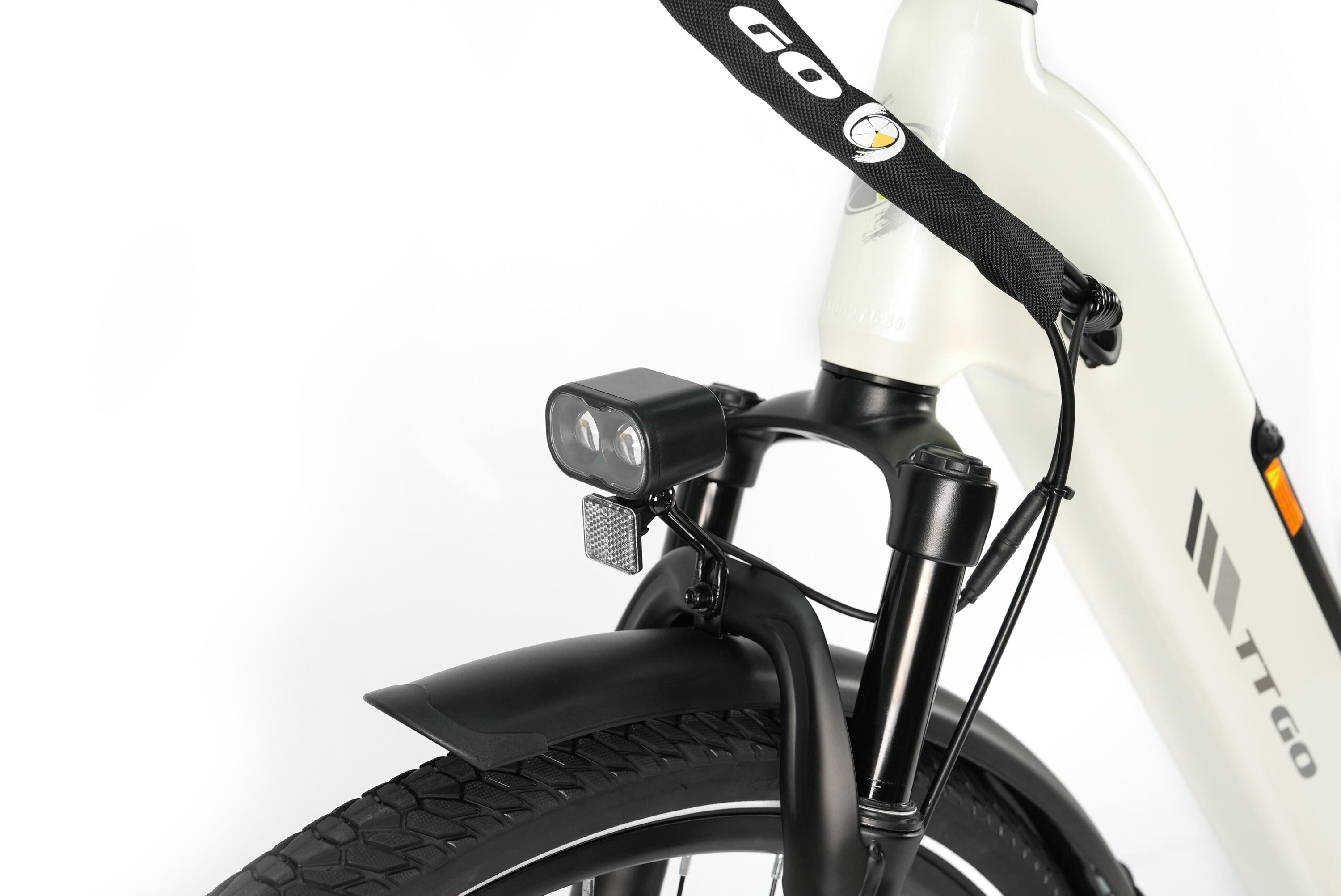 E-Bike entrada baixa C3 SE 120km bicicleta elétrica unissex branco 5/7