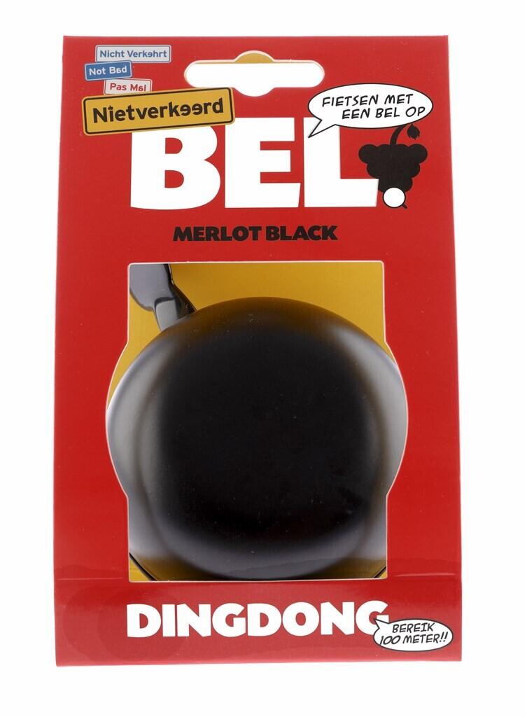 Campanello bici Ding-Dong in acciaio Ø 80 mm, nero. 2/3