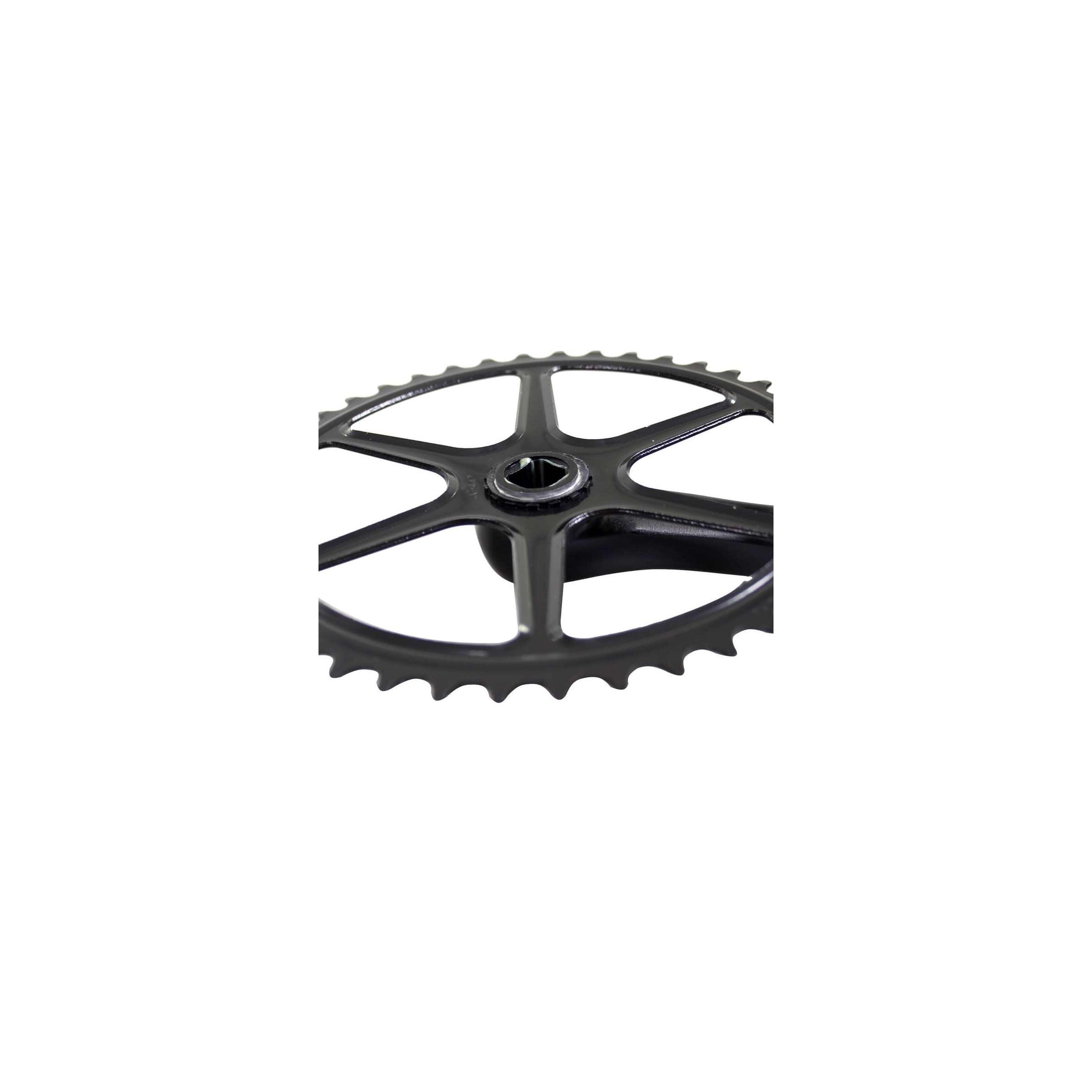 Juego de bielas 44t Aluminio Negro 3 32 Plano 2/2
