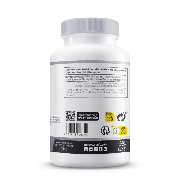 Nac e Glutatione - 60 Capsule Vegetali MASmusculo 3/6