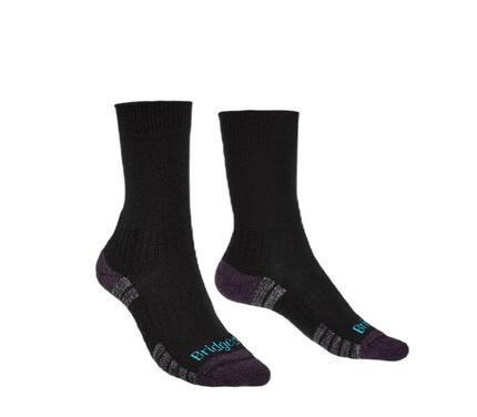 Lw Merino Endurance Dames wollen sokken Black Purple