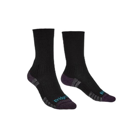 Lw Merino Endurance Dames wollen sokken Black Purple