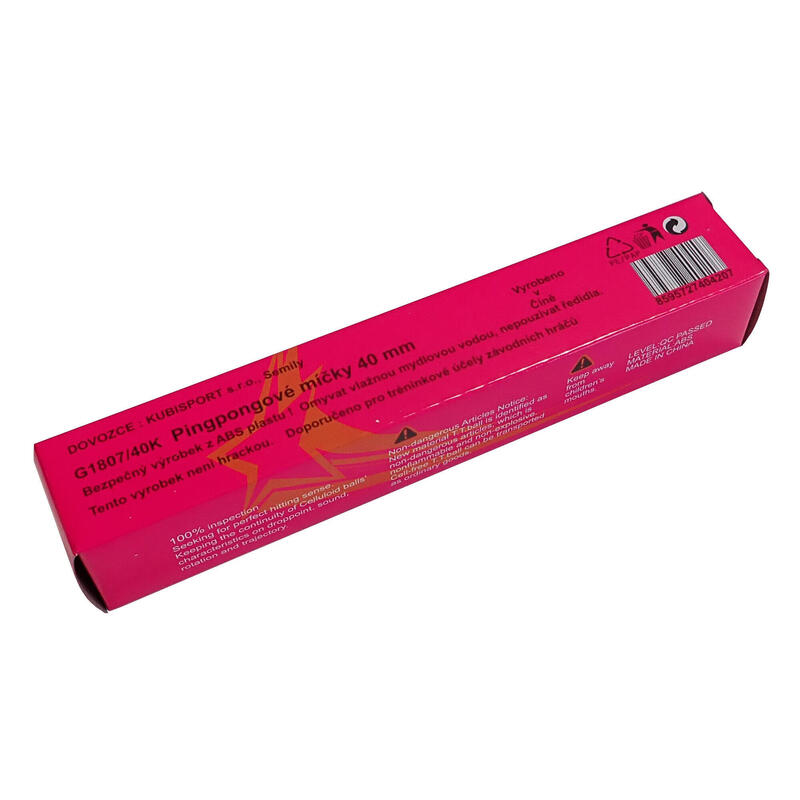 Míčky na stolní tenis 6ks 40mm G1807-40K