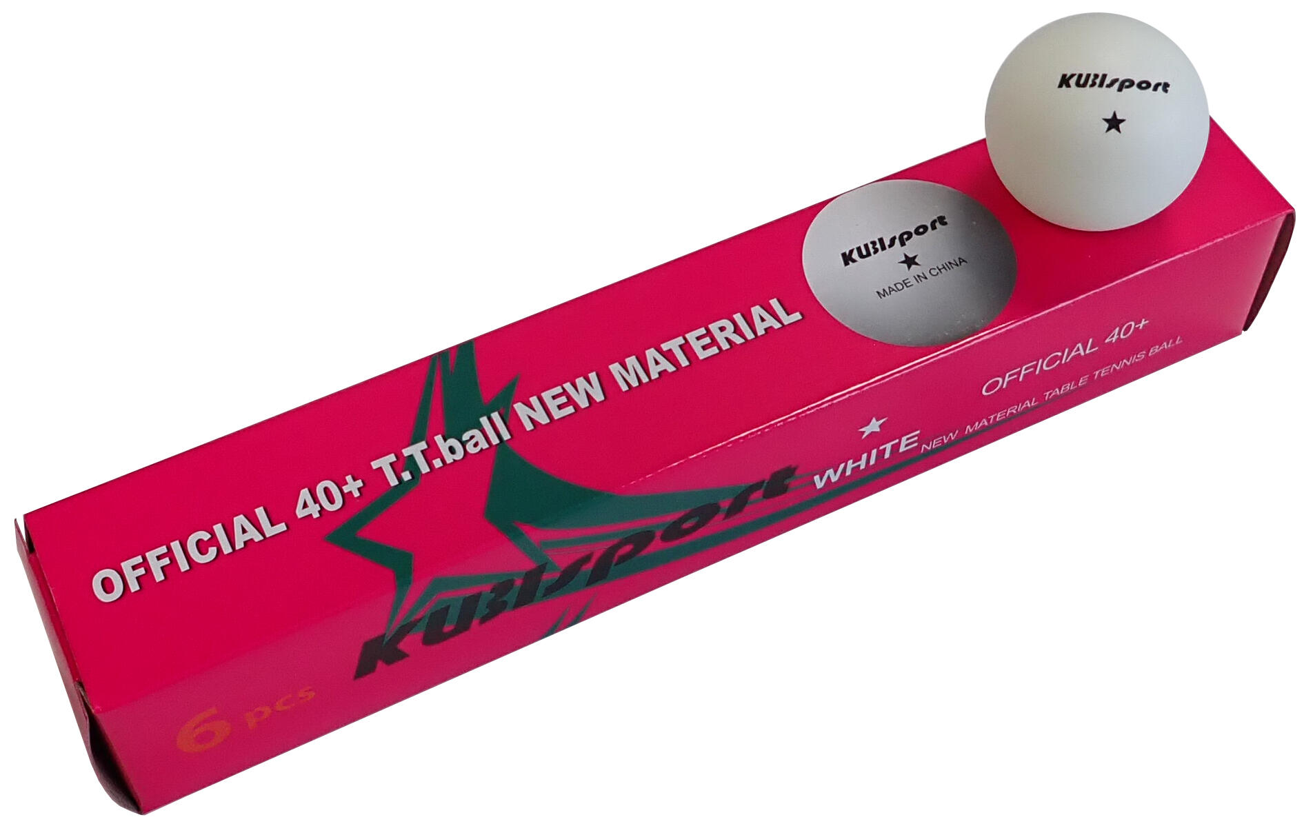 KUBISPORT Míčky na stolní tenis DOUBLE HAPPINESS 1 star 6 ks 40 mm G1817/40K